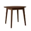 Masa rotunda fixa 90 cm stejar tabacco Otello