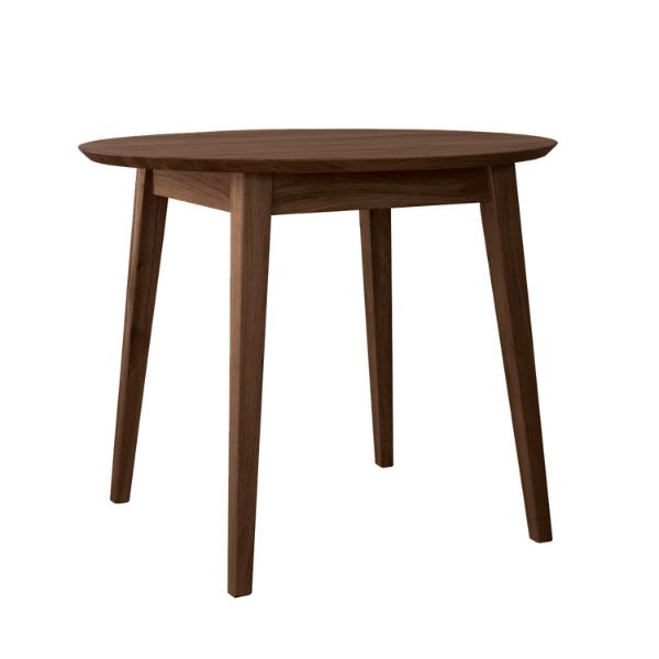 Masa rotunda fixa 90 cm stejar tabacco Otello