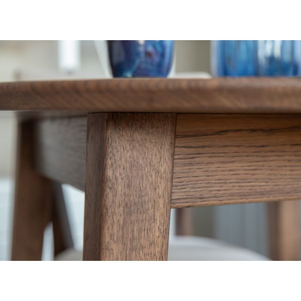Masa rotunda fixa 110 cm stejar tabacco Otello