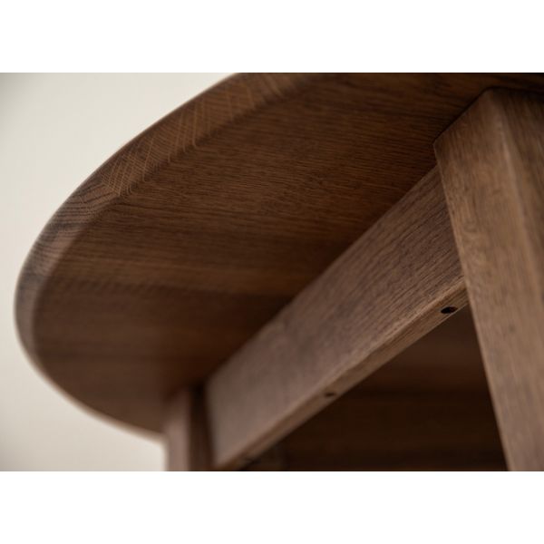 Masa rotunda fixa 110 cm stejar tabacco Otello