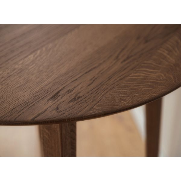 Masa rotunda fixa 110 cm stejar tabacco Otello