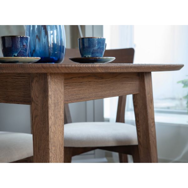 Masa rotunda extensibila 90/140 cm stejar tabacco Otello