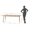 Masa rotunda extensibila 90/190 cm stejar tabacco Otello