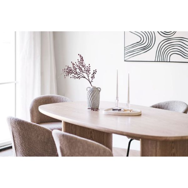 Masa dining fixa 210 cm natur Serra
