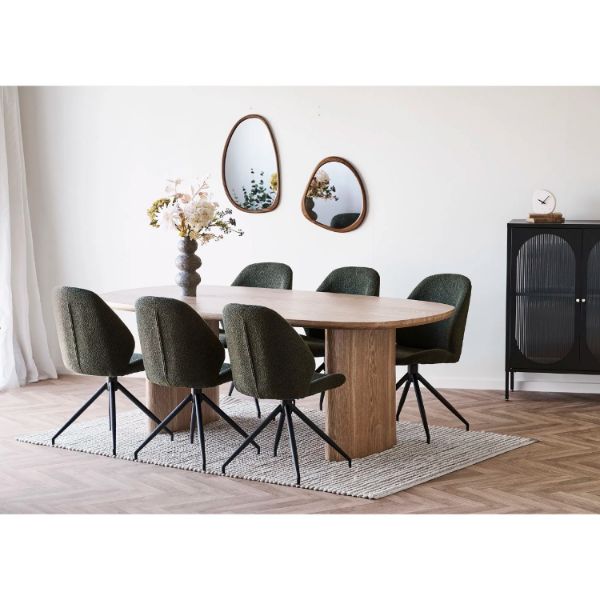 Masa dining fixa 210 cm natur Serra