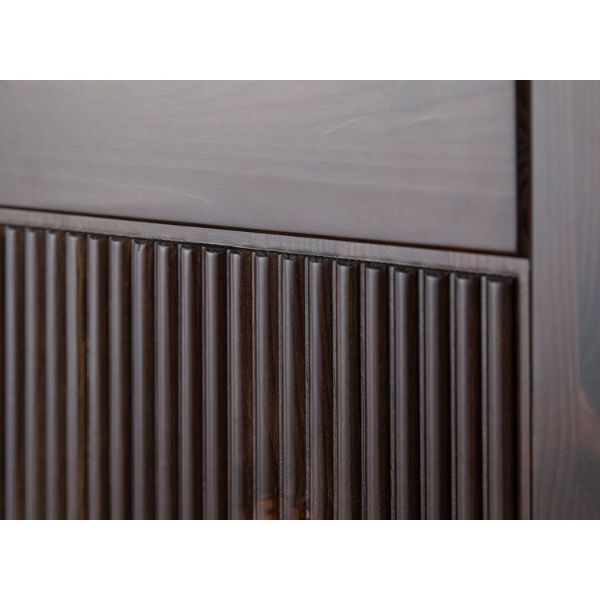 Bufet 3 usi 3 sertare, pin, tabacco Rosella
