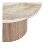 Masuta cafea rotunda blat ceramic/stejar Athens 
