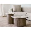 Masuta cafea rotunda blat ceramic/stejar Athens 