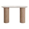 Consola blat ceramic/stejar Athens