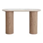 Consola blat ceramic/stejar Athens