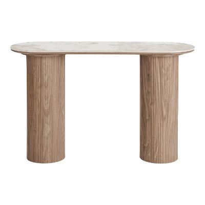 Consola blat ceramic/stejar Athens