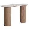 Consola blat ceramic/stejar Athens