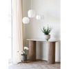 Consola blat ceramic/stejar Athens