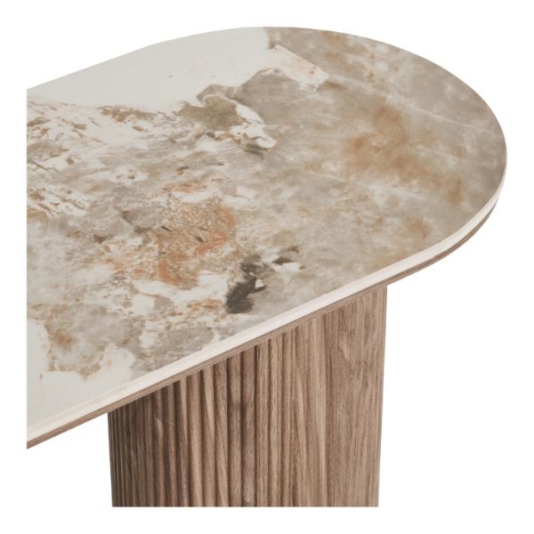 Consola blat ceramic/stejar Athens