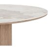 Masa dining rounda fixa 120 cm blat ceramic/stejar Athens 