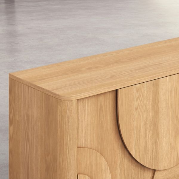 Bufet cu 3 usi stejar natur Amore