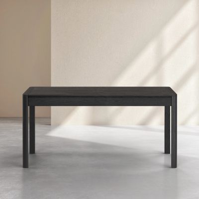 Masa extensibila 160/220 cm lemn, negru, Milord