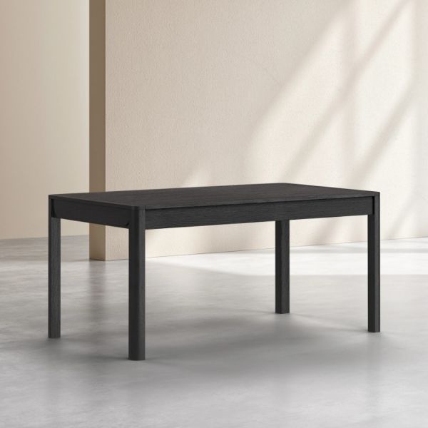 Masa extensibila 160/220 cm lemn, negru, Milord