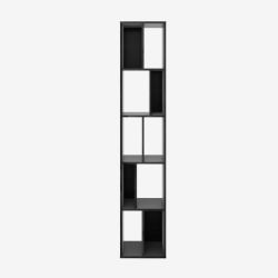 Biblioteca mica lemn, negru, Amore