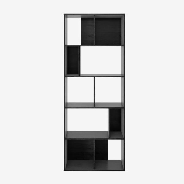 Biblioteca mare lemn, negru, Amore