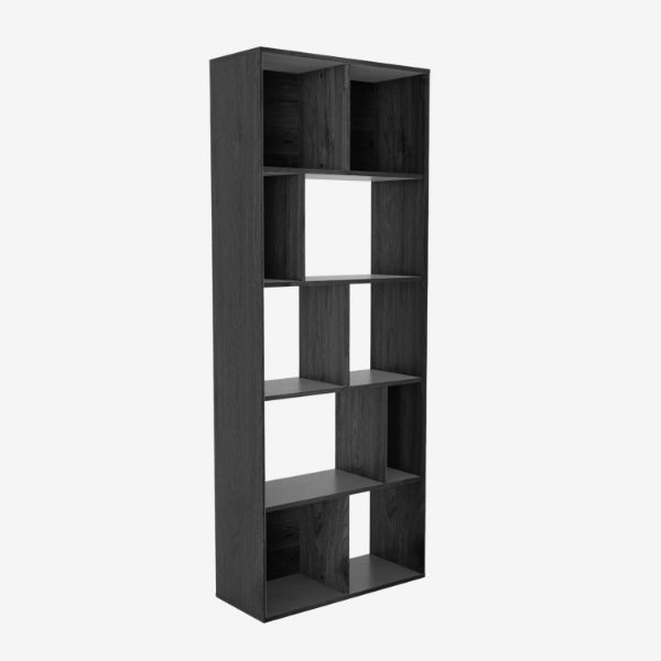 Biblioteca mare lemn, negru, Will