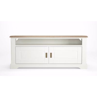 Comoda TV cu 2 usi alb/stejar natur Provence