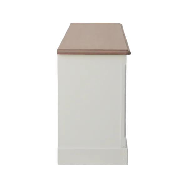 Comoda TV cu 3 usi alb/stejar natur Provence