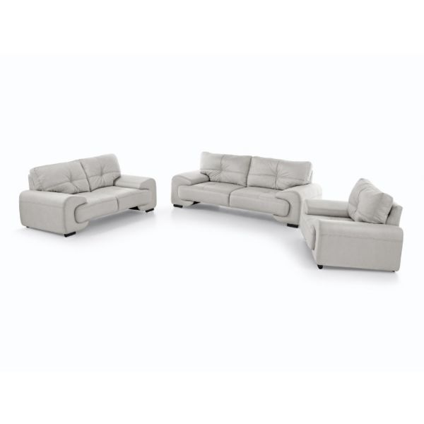 Set canapele 3-2-1 gri deschis Omega Lux