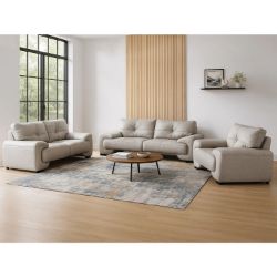 Set canapele 3-2-1 gri deschis Omega Lux