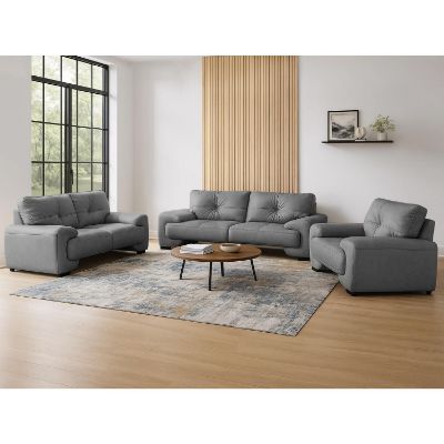 Set canapele 3-2-1 gri Omega Lux