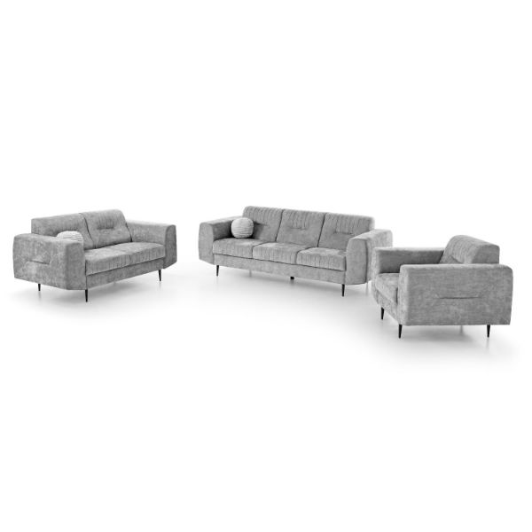 Set canapele 3-2-1 gri deschis Venezia