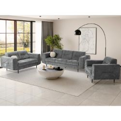 	Set canapele 3-2-1 gri inchis Venezia