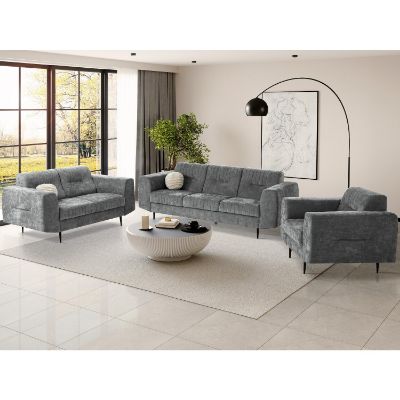 	Set canapele 3-2-1 gri inchis Venezia