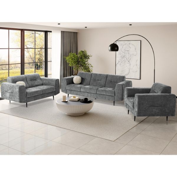 	Set canapele 3-2-1 gri inchis Venezia
