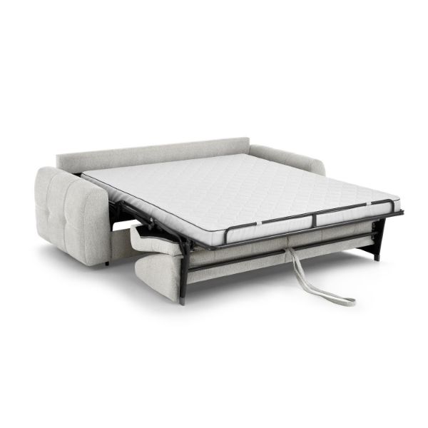 Canapea extensibila cu saltea L 250 cm bej Peroni
