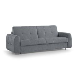 Canapea extensibila cu saltea L 250 cm gri inchis Peroni
