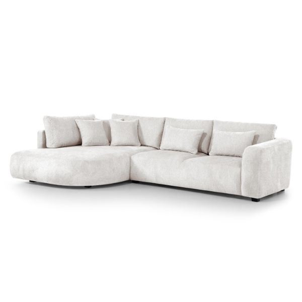 	Coltar fix cu forma L stanga crem Jacobs