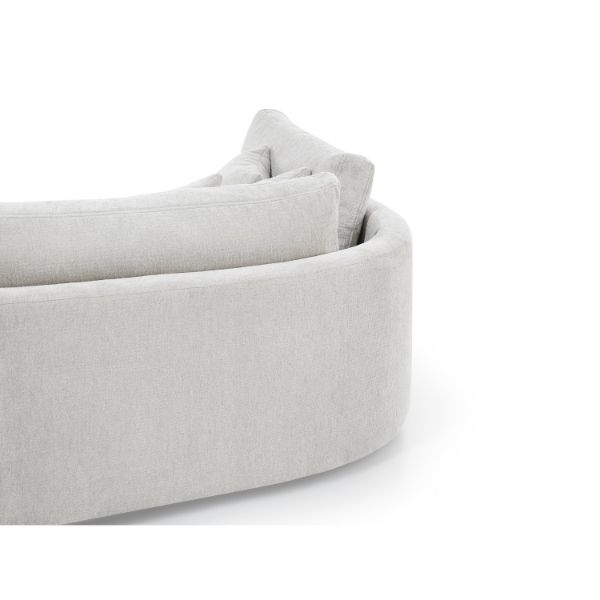 Coltar fix cu forma L stanga gri deschis Jacobs