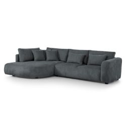 Coltar fix cu forma L stanga negru Jacobs