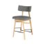 Scaun bar alb negru/stejar Chloe 65