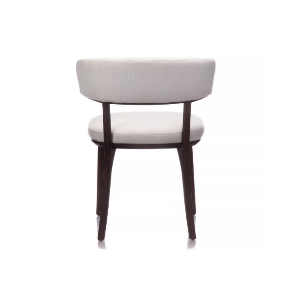 Scaun dining tapitat ivory/stejar afumat Molly