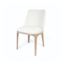Scaun dining tapitat bej/stejar Movano