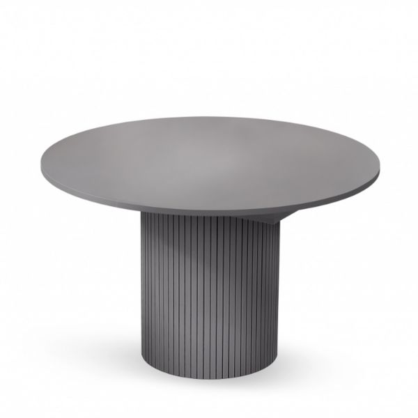Masa rotunda extensibila 120/160 cm gri Toscana