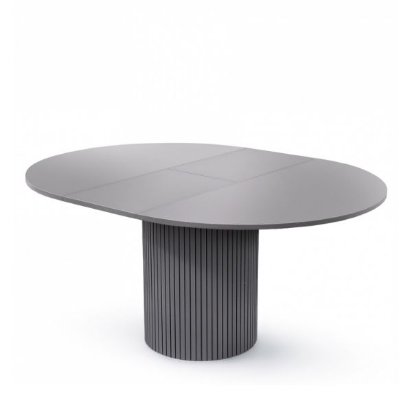 Masa rotunda extensibila 120/160 cm gri Toscana