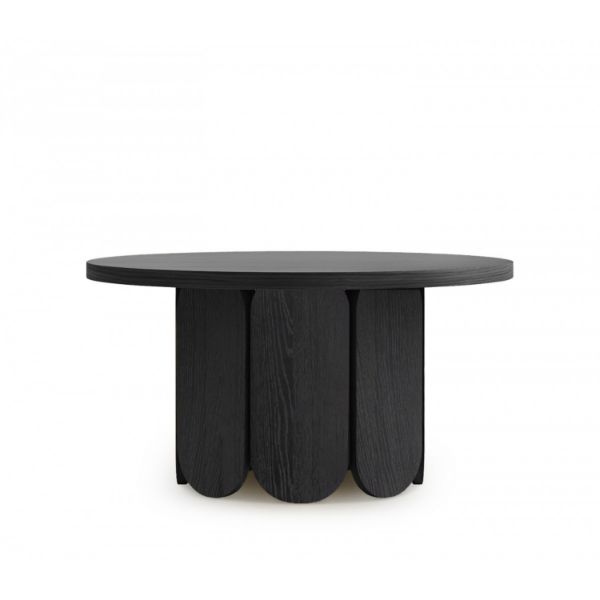 Masuta cafea rotunda, negru, Craft
