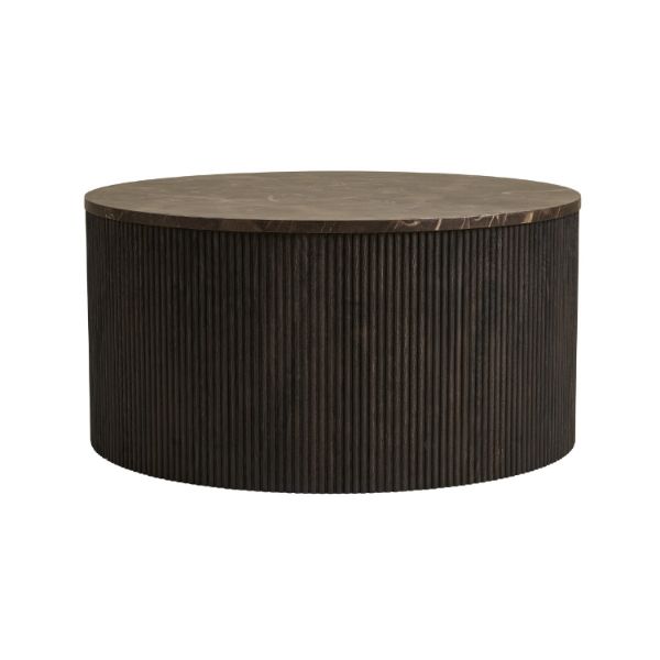 Masuta cafea rotunda maro Rota