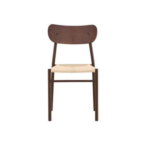 Scaun dining metalic nuc/natur Polly