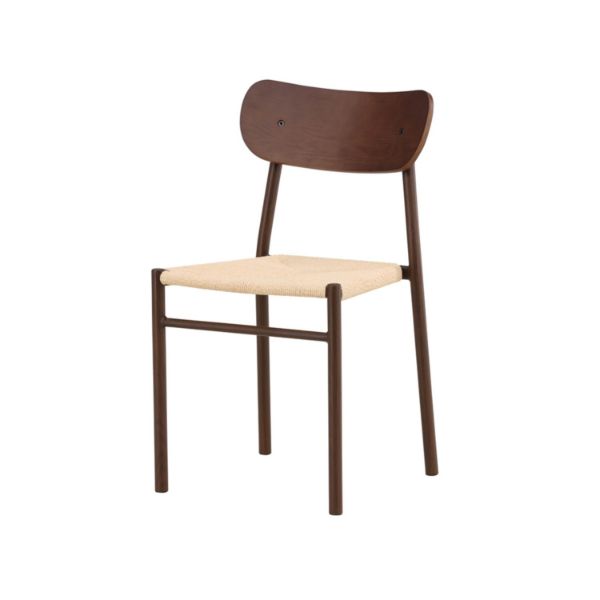 Scaun dining metalic nuc/natur Polly