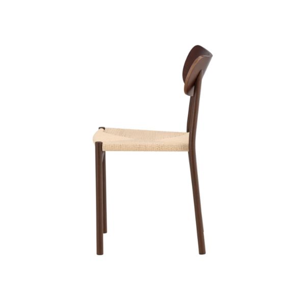 Scaun dining metalic nuc/natur Polly