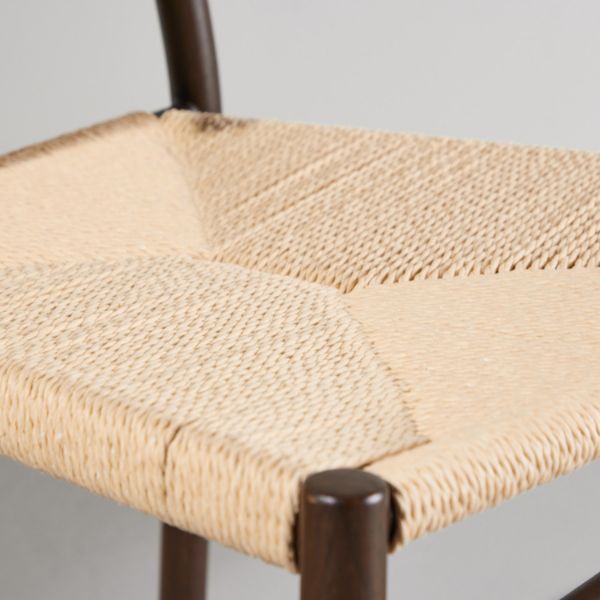 Scaun dining metalic nuc/natur Polly